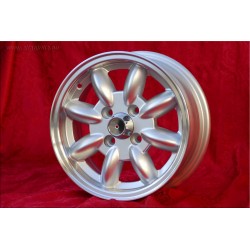 1 pz. cerchio Austin Healey Minilite 5.5x13 ET25 4x114.3 silver/diamond cut 120 140 160 180,Toyota Corolla,Starlet,Carin