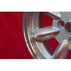 4 pcs. wheels Austin Healey Minilite 5.5x15 ET15 4x114.3 silver/diamond cut MBG, TR2-TR6, Saab 99