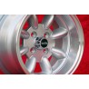 1 pc. wheel Autobianchi Minilite 7x13 ET-7 4x98 silver/diamond cut 124 Berlina, Coupe, Spider, 125, 131
