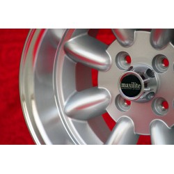 1 pc. wheel Autobianchi Minilite 7x13 ET-7 4x98 silver/diamond cut 124 Berlina, Coupe, Spider, 125, 131