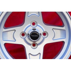 4 pcs. wheels Fiat Campagnolo 7x13 ET10 4x98 silver 124 Spider, Coupe, X1 9