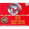 1 pc. wheel Fiat Millemiglia 5x12 ET20 4x190 silver 500,Bianchina