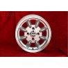 1 pz. cerchio Fiat Minilite 5x12 ET20 4x98 silver/diamond cut 126, 600, 850