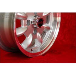 1 pc. wheel Fiat Minilite 5x12 ET20 4x98 silver/diamond cut 126, 600, 850