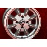 4 pz. cerchi Fiat Minilite 5x12 ET20 4x98 silver/diamond cut 126, 600, 850