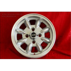 4 pcs. wheels Fiat Minilite 5x12 ET20 4x98 silver/diamond cut 126, 600, 850