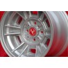 4 pcs. wheels Fiat Cromodora CD80  8x13 ET-3 4x98 silver 124 Spider, Coupe
