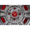 4 pcs. wheels Fiat Cromodora CD66 7x13 ET10 8x13 ET-3 4x98 silver 124 Spider, Coupe, X1 9