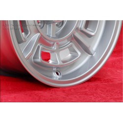 4 pcs. wheels Fiat Cromodora CD68 7x15 ET0 4x98 silver 124 Coupe, Spider, 125, 131, 132