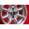 1 pc. wheel Fiat Minilite 6x13 ET13 4x98 silver/diamond cut 124 Berlina, Coupe, Spider, 125, 127, 131, 132, X1 9, 850