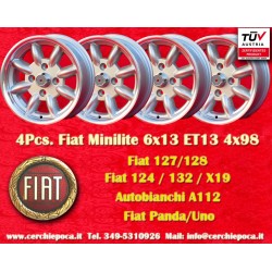 4 pcs. wheels Fiat Minilite...