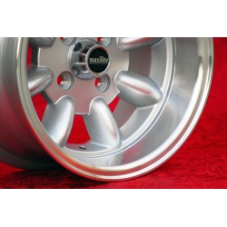1 pc. wheel Fiat Minilite 7x13 ET-7 4x98 silver/diamond cut 124 Berlina, Coupe, Spider, 125, 131