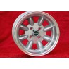 4 pcs. wheels Fiat Minilite 7x13 ET-7 4x98 silver/diamond cut 124 Berlina, Coupe, Spider, 125, 131