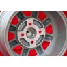 1 pz. cerchio Fiat Minilite 7x13 ET5 4x98 silver/diamond cut 124 Berlina, Coupe, Spider, 125, 131