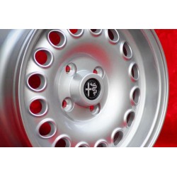 4 Stk Felgen Alfa Romeo Campagnolo 7x15 ET29 4x108 silver 105 Coupe, Spider, GTA, GTC, Montreal