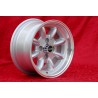 4 pcs. wheels Fiat Minilite 7x13 ET5 4x98 silver/diamond cut 124 Berlina, Coupe, Spider, 125, 131