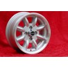 4 pcs. wheels Fiat Minilite 6x13 ET13 7x13 ET-7 4x98 silver/diamond cut 124 Berlina, Coupe, Spider, 125, 127, 131, 132,