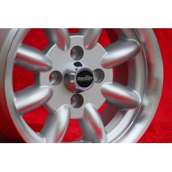 4 pcs. wheels Fiat Minilite 6x13 ET13 7x13 ET5 4x98 silver/diamond cut 124 Berlina, Coupe, Spider, 125, 127, 131, 132, X