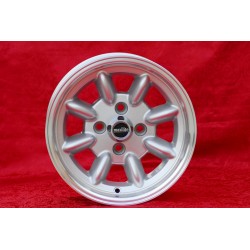 4 pcs. wheels Fiat Minilite 6x13 ET13 7x13 ET5 4x98 silver/diamond cut 124 Berlina, Coupe, Spider, 125, 127, 131, 132, X