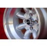4 pcs. wheels Fiat Minilite 9x13 ET-12 4x98 silver/diamond cut 124 Spider, Coupe, X1 9