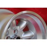 4 pcs. wheels Fiat Minilite 8x13 ET-6 9x13 ET-12 4x98 silver/diamond cut 124 Spider, Coupe, X1 9