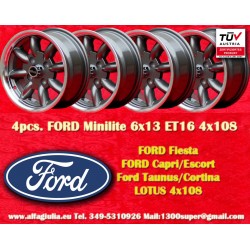 4 pcs. wheels Ford Minilite...