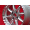 1 pz. cerchio Ford Minilite 7x15 ET5 4x108 silver/diamond cut Escort Mk1-2, Capri, Cortina