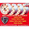 4 pcs. jantes Lancia Cromodora 6x14 ET22.5 4x130 silver Fulvia, 2000