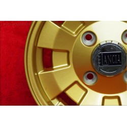 1 pc. wheel Lancia Cromodora 6x14 ET22.5 4x130 gold Fulvia 2000