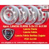 4 pcs. jantes Lancia Tecnomagnesio 5.5x15 ET23 4x130 silver Flavia