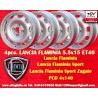 4 Stk Felgen Lancia Tecnomagnesio 5.5x15 ET28 4x145 silver Aurelia Series 1-3