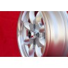4 pcs. wheels Mazda Minilite 6x14 ET13 4x100 silver/diamond cut 1502-2002, 1500-2000tii, 2000C CA CS, 3 E21, E30   Opel