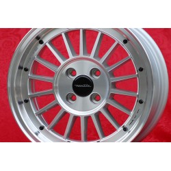1 pc. wheel Mazda WCHE 7x15 ET30 4x100 silver/diamond cut BMW 1502-2002 tii, 3 E30, Opel Kadett B-C, Manta, Ascona A-B,