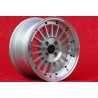 4 pcs. wheels Mazda WCHE 7x15 ET30 4x100 silver/diamond cut BMW 1502-2002 tii, 3 E30, Opel Kadett B-C, Manta, Ascona A-B