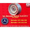 1 pz. cerchio Mercedes Barock 7x16 ET11 5x112 silver 107 108 109 116 123 126