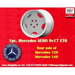 1 pz. cerchio Mercedes Aero 9x17 ET0 5x112 Aero 107 108 109 116 123 126