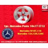 1 Stk Felge Mercedes Penta 10x17 ET12 5x112 silver/diamond cut 107 108 109 116 123 126