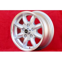 4 pcs. wheels Mercedes Minilite 6x14 ET30 5x112 silver/diamond cut Consul, Granada, P5, P6, P7, Mercedes 108 109 113 114