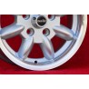4 pcs. wheels Mercedes Minilite 6x14 ET30 5x112 silver/diamond cut Consul, Granada, P5, P6, P7, Mercedes 108 109 113 114
