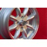 1 pc. wheel MG Minilite 5.5x15 ET15 4x114.3 silver/diamond cut MBG, TR2-TR6, Saab 99