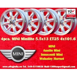 4 pcs. wheels Mini Minilite...