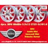 4 pcs. wheels Mini Minilite 5.5x13 ET25 4x101.6 silver/diamond cut Mini Mk1-3