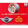 1 Stk Felge Mini Minilite 6x10 ET-7 4x101.6 silver/diamond cut Mini Mk1-3, 850, 1000