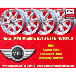 4 pcs. wheels Mini Minilite...
