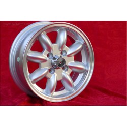 1 pc. wheel Nissan Minilite 5.5x13 ET25 4x114.3 silver/diamond cut 120 140 160 180,Toyota Corolla,Starlet,Carina