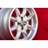 1 Stk Felge Nissan Minilite 6x14 ET22 4x114.3 silver/diamond cut MBG, TR2-TR6, Saab 99,Toyota Corolla,Starlet,Carina