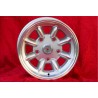 1 pc. wheel NSU Minilite 7x13 ET16 5x130 silver/diamond cut NSU  TT TTS, 110, 1200C, Wankelspider   Honda S 800