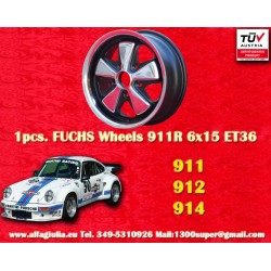 1 Stk Felge Porsche  Fuchs 6x15 ET36 5x130 RSR style 356 C SC, 911 -1989, 914 6