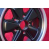 4 pcs. wheels Porsche  Fuchs 6x15 ET36 5x130 matt black/diamond cut 911 -1989, 914 6, 944 -1986, 924 turbo-Carrera GT