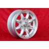4 pcs. wheels Renault Minilite 5.5x13 ET25 3x130 silver/diamond cut R4, R5, R6